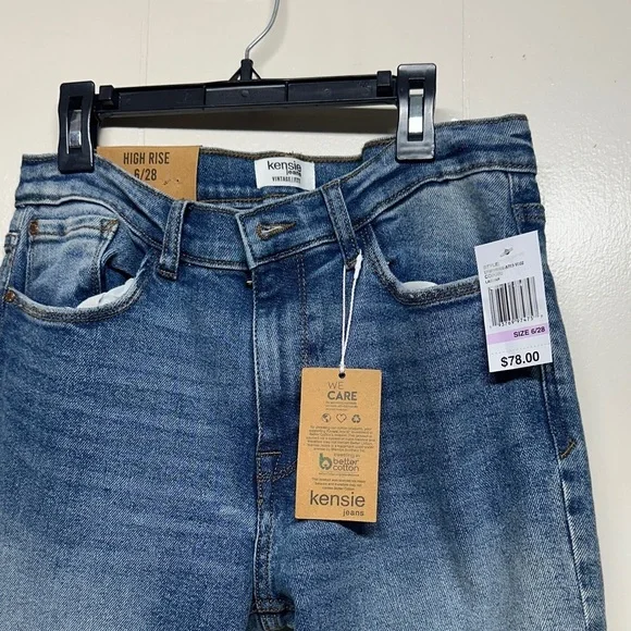 Kensie Women's Blue High Rise Skinny Jeans - Picture 2 of 11